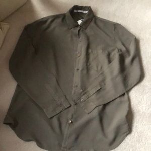 Khaki green Zara shirt!